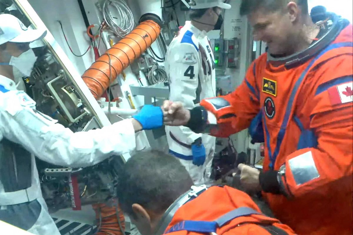 Watch: First manned moon mission in decades set for liftoff