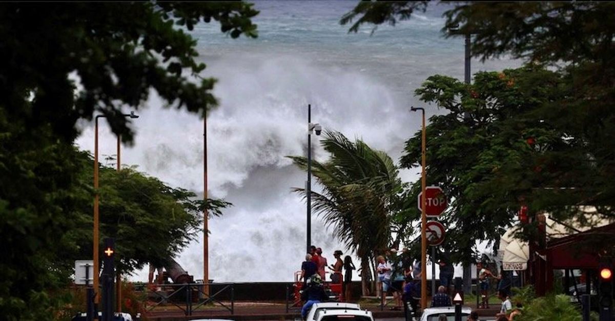 Residents of France's Reunion Island hunker down as Cyclone Belal barrels in