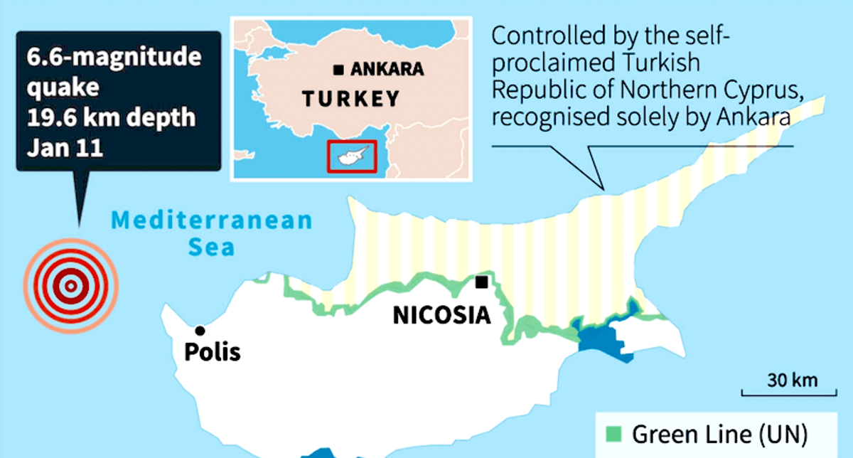 6.6-magnitude quake jolts Cyprus
