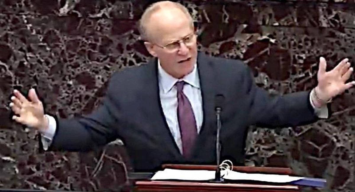 Trump attorney threatens senators impeachment trial ‘will tear this country apart’ and lead to civil war