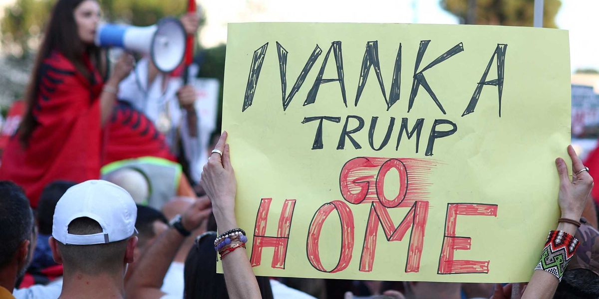 Albanians protest Ivanka Trump and Jared Kushner's luxury resort built on protected land