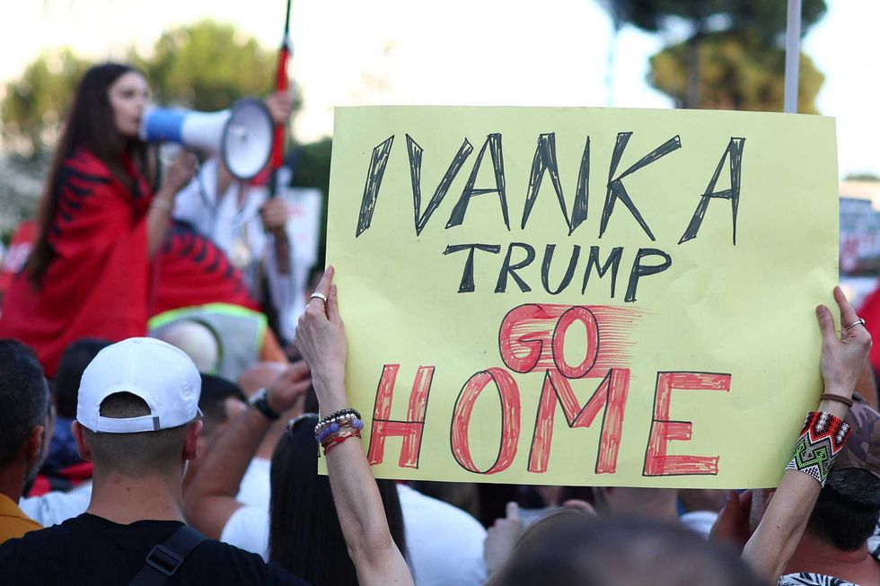 Albanians protest Ivanka Trump and Jared Kushner's luxury resort built on protected land