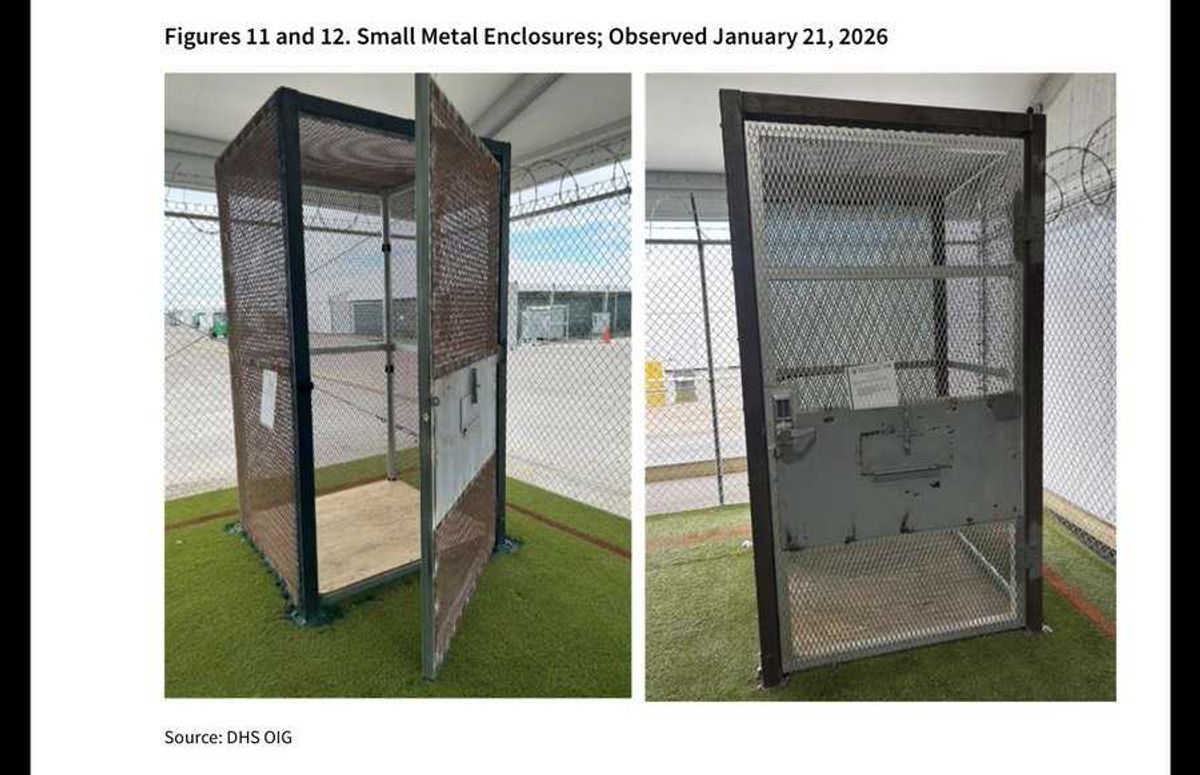 'Wildly illegal': Outrage after watchdog reveals Alligator Alcatraz 'torture' cages