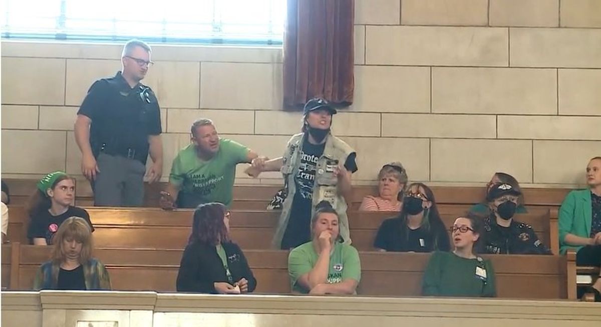 Nebraska legislature clears balconies amid protests over abortion measure: report