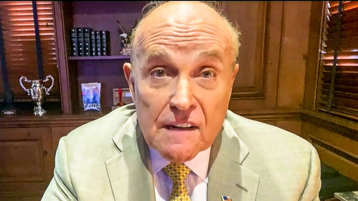 Twitter erupts after Rudy Giuliani angrily denies being drunk on Election Night
