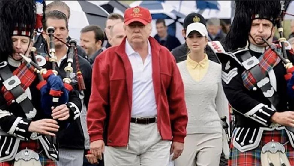 Trump's Scottish golf course posts million dollar loss as it relies on interest-free loans to stay afloat: report