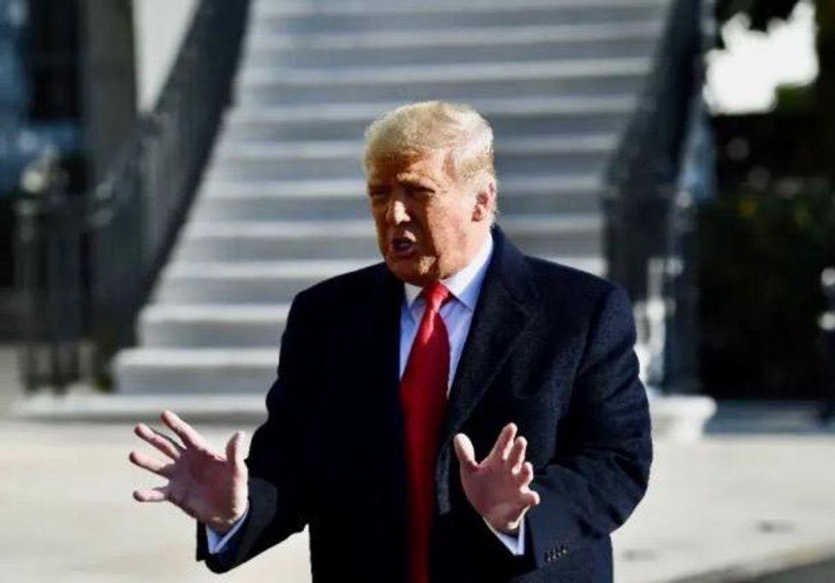 Trump claims Harris has been 'informed, legally' that she can't link him to​ Project 2025