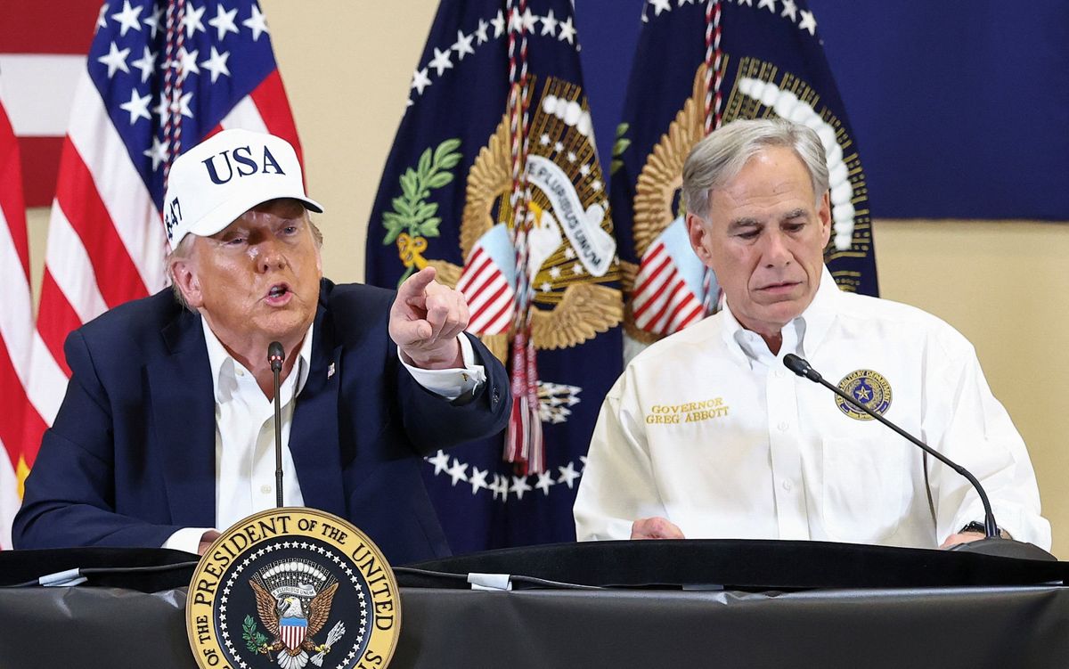 Donald Trump and Greg Abbott