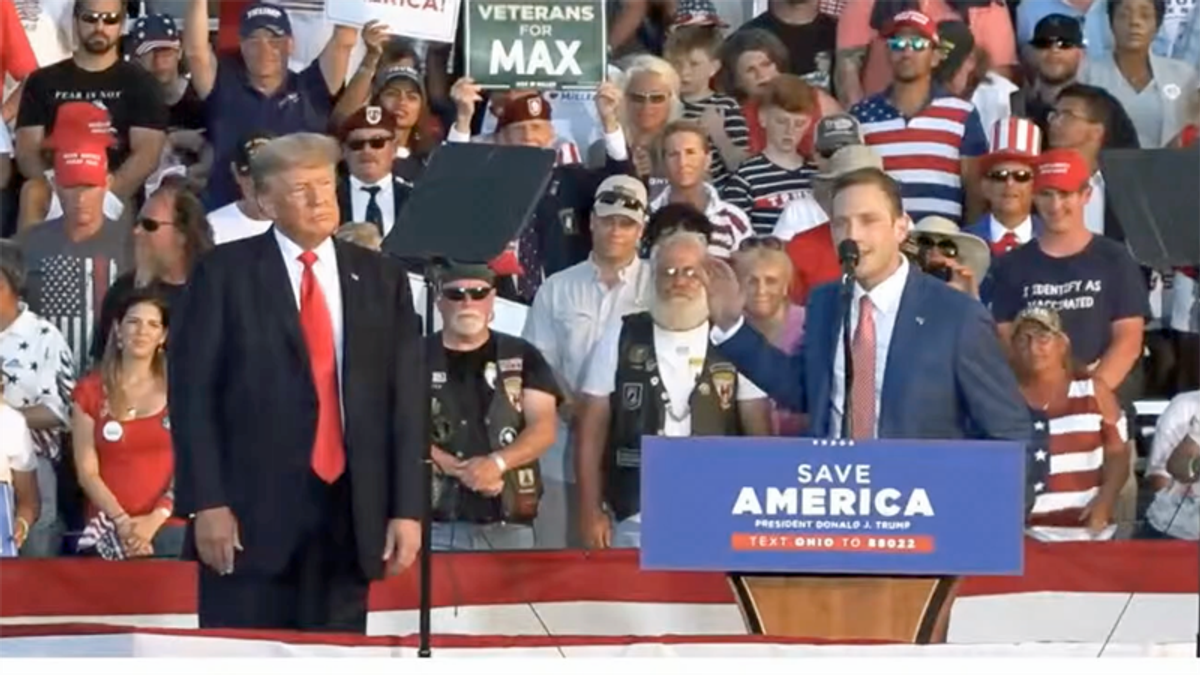 Trump candidate praises the former guy at MAGA rally: 'I have never had a greater role model'