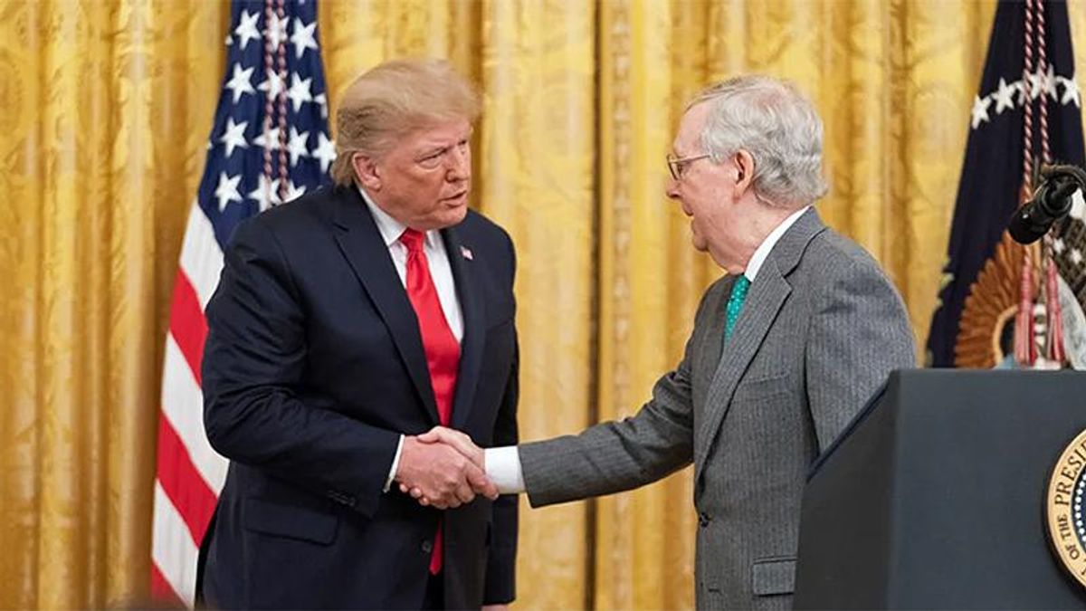Trump just put McConnell in a hard position after claiming stimulus amount 'is cruel': report