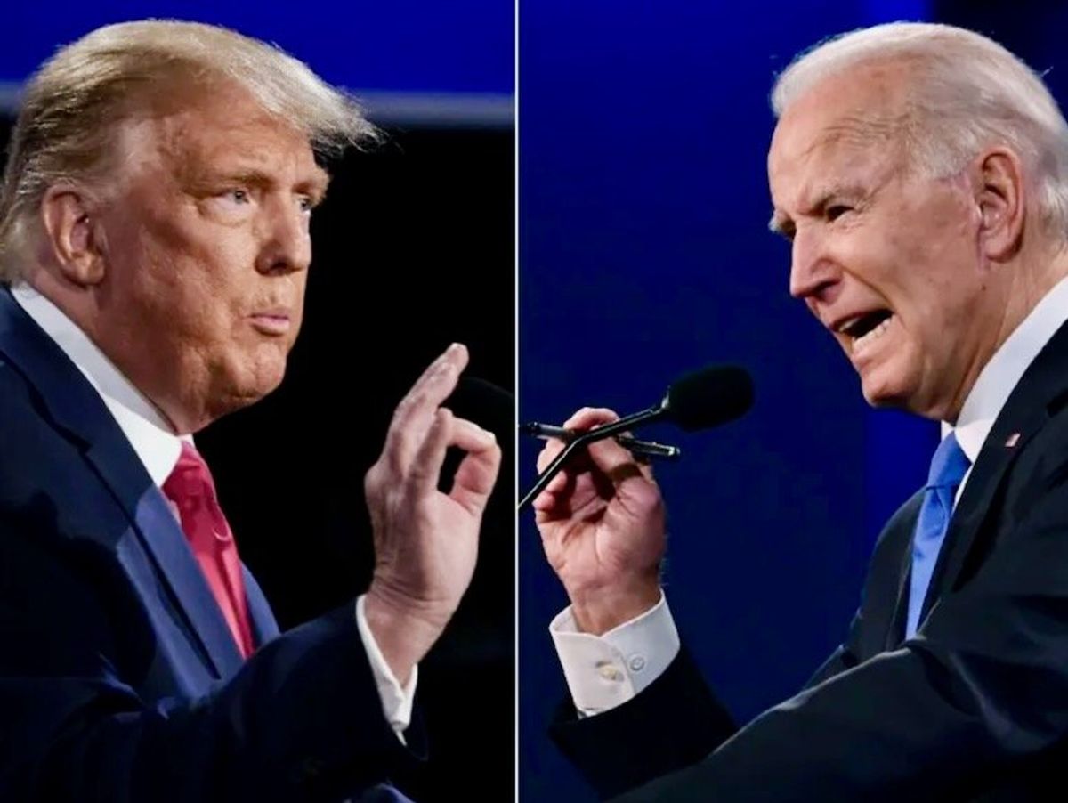 Donald Trump and President Joe Biden
