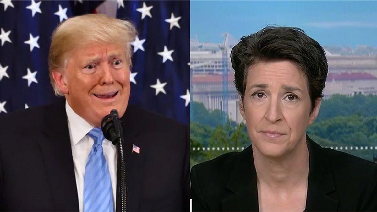 'Pornographically violent': Rachel Maddow unleashes no-holds-barred attack on Trump