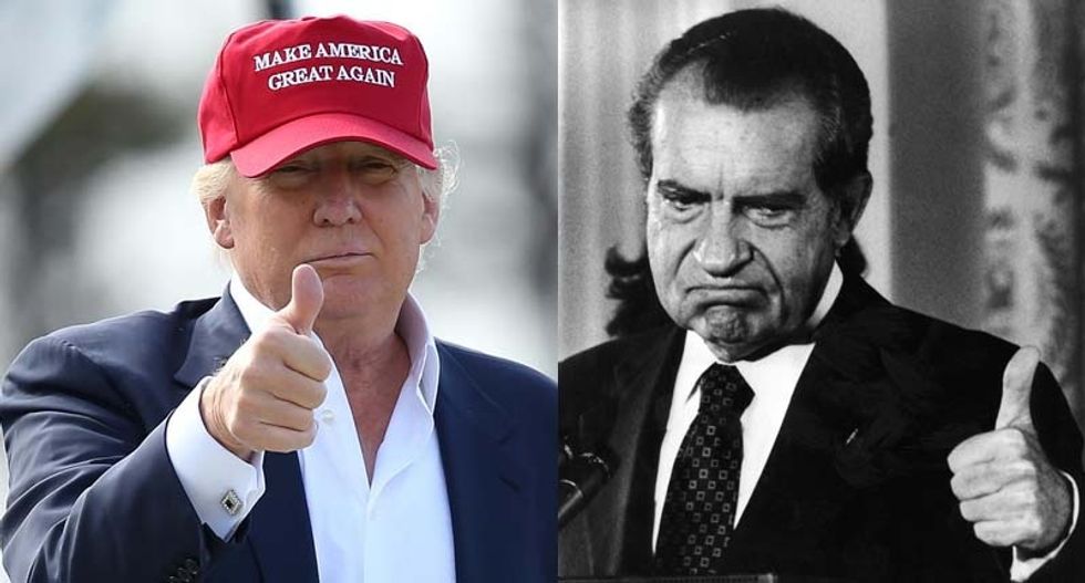 Donald Trump and Richard Nixon