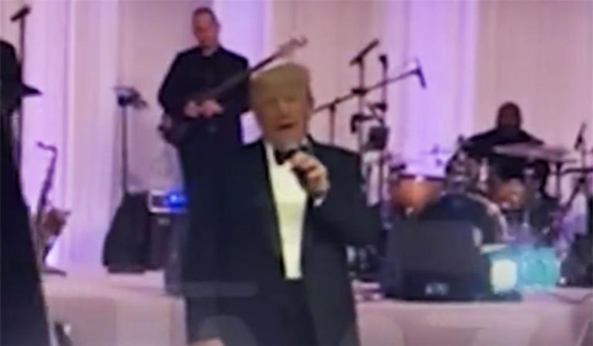 WATCH: Donald Trump hijacked a Mar-a-Lago wedding reception to rant about Joe Biden