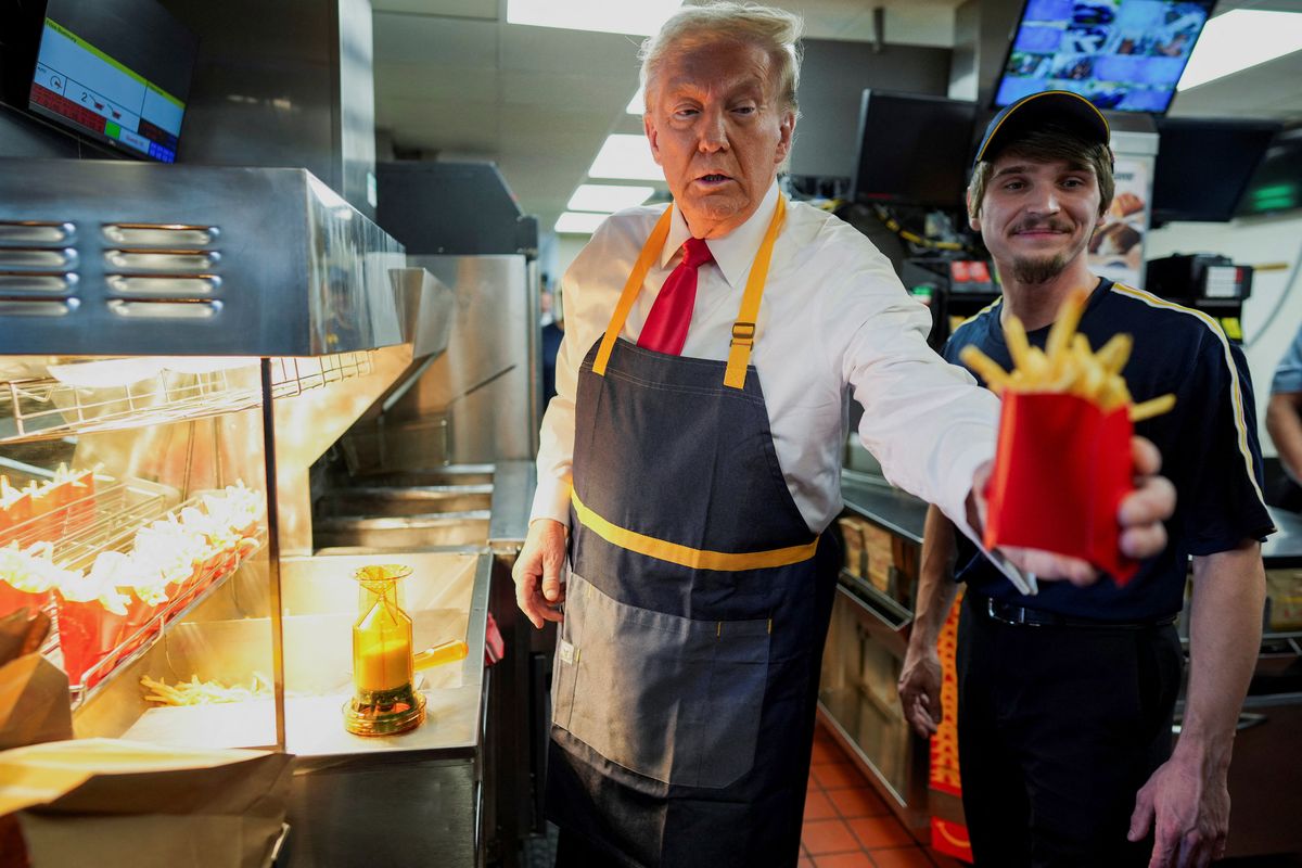 Donald Trump at McDonald's