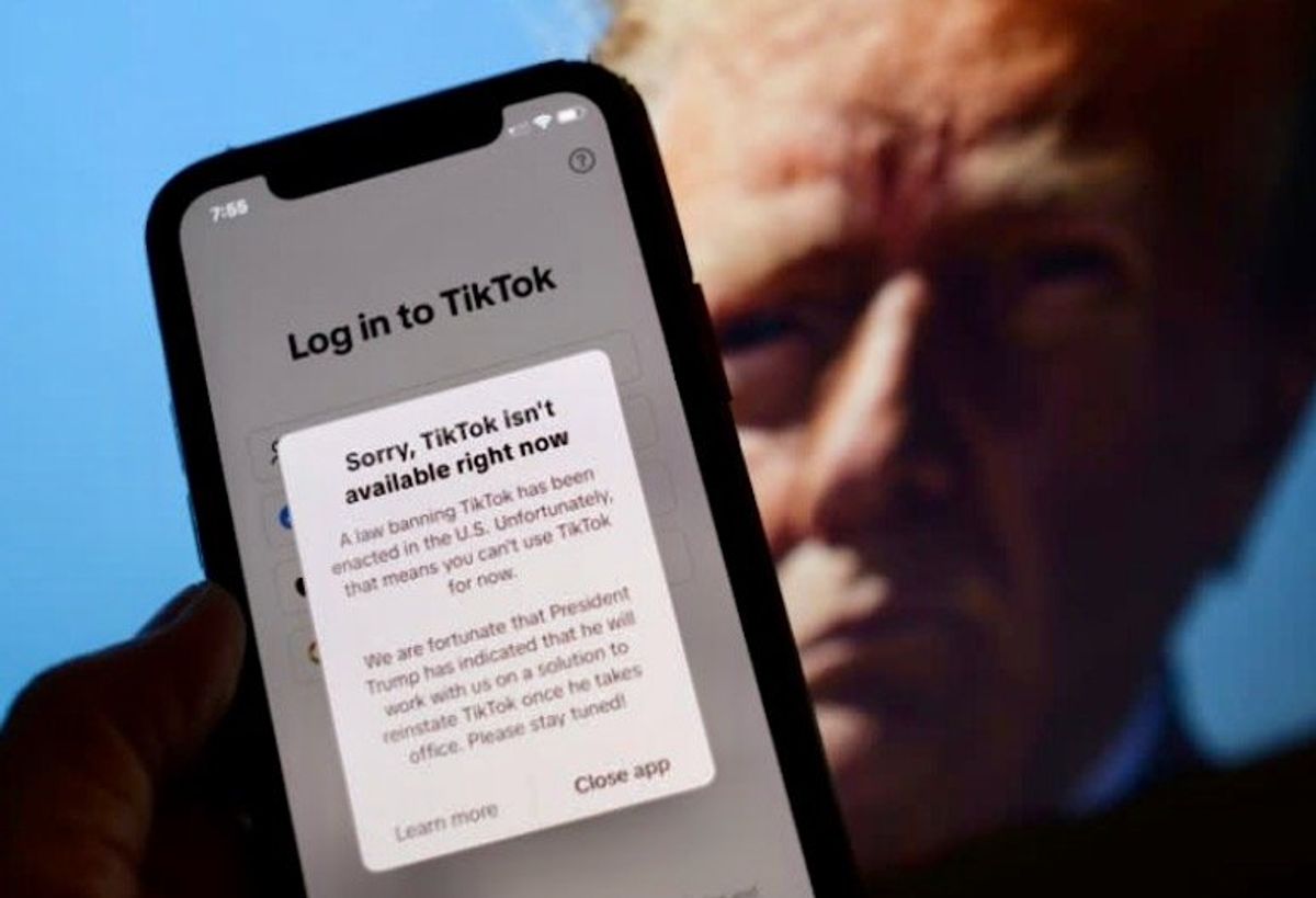 TikTok restores service in U.S., thanking Trump