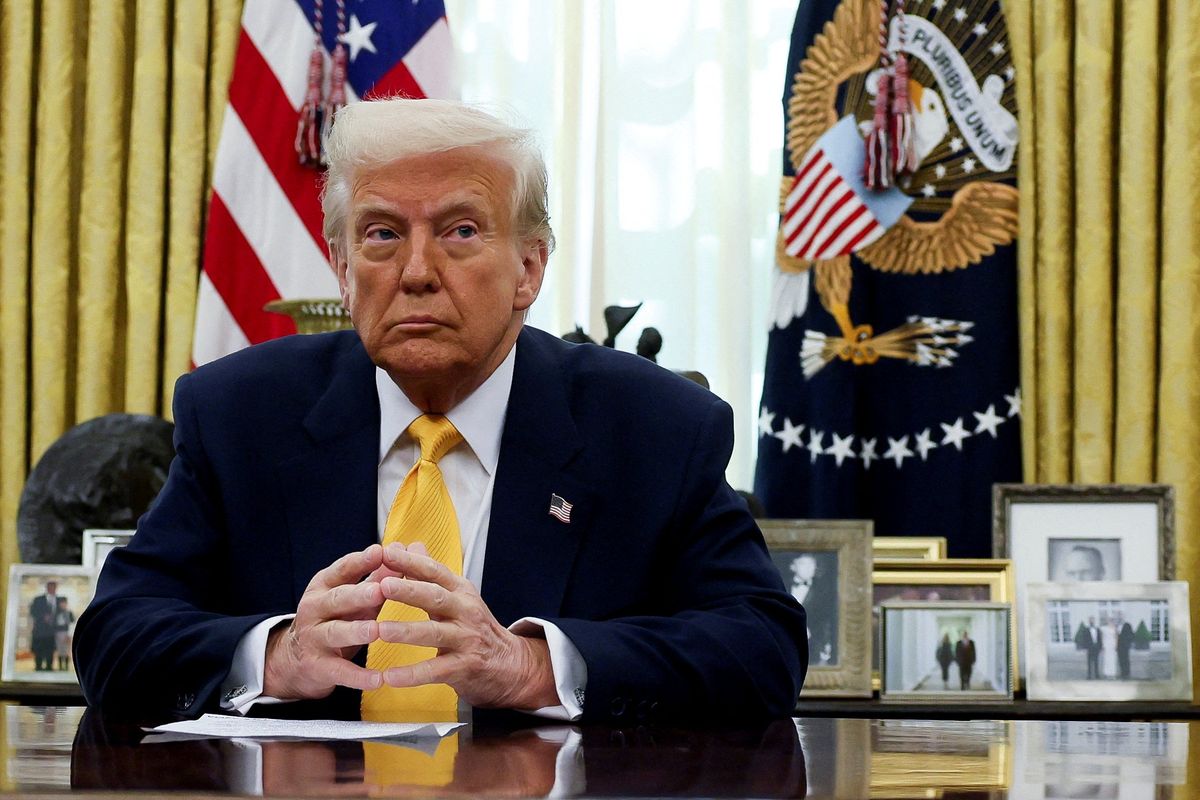 Donald Trump in the Oval Office