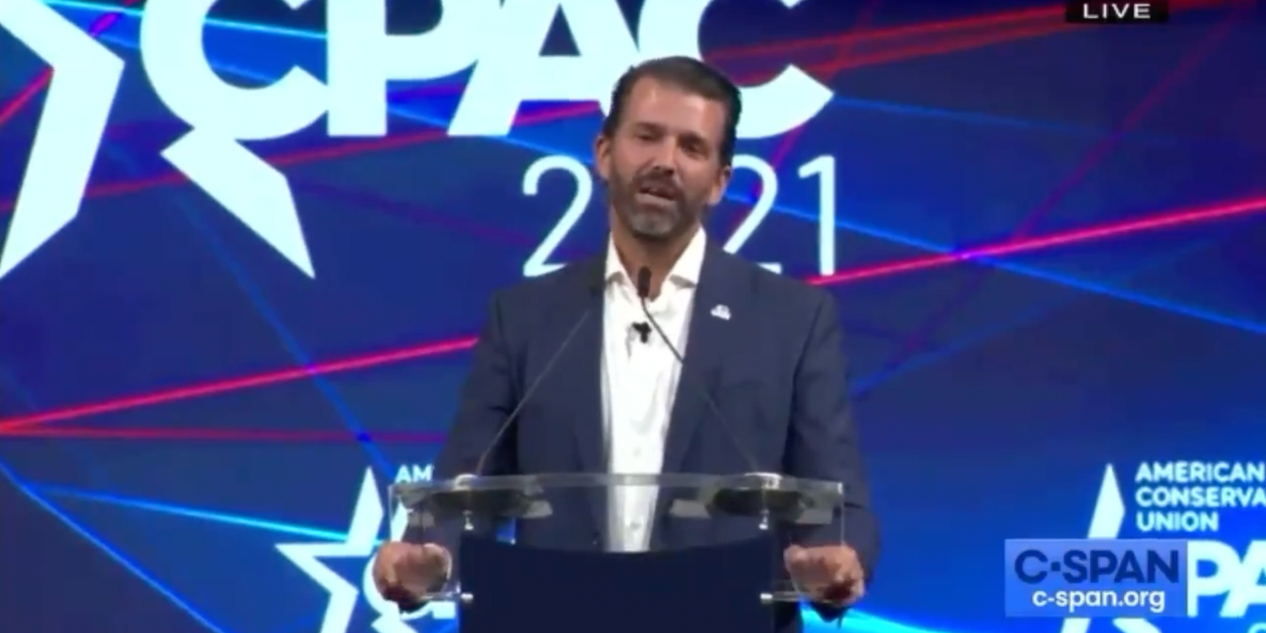 WATCH: Donald Trump Jr. met with awkward silence after he mocks Texas at CPAC Dallas