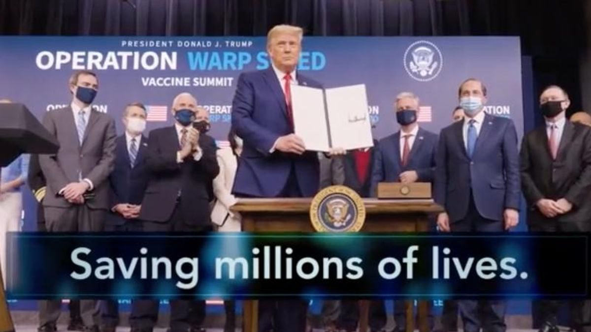 Trump brags about vaccines in new ad as 2024 battle with DeSantis heats up