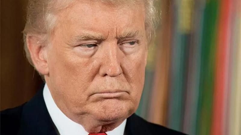 frowning trump