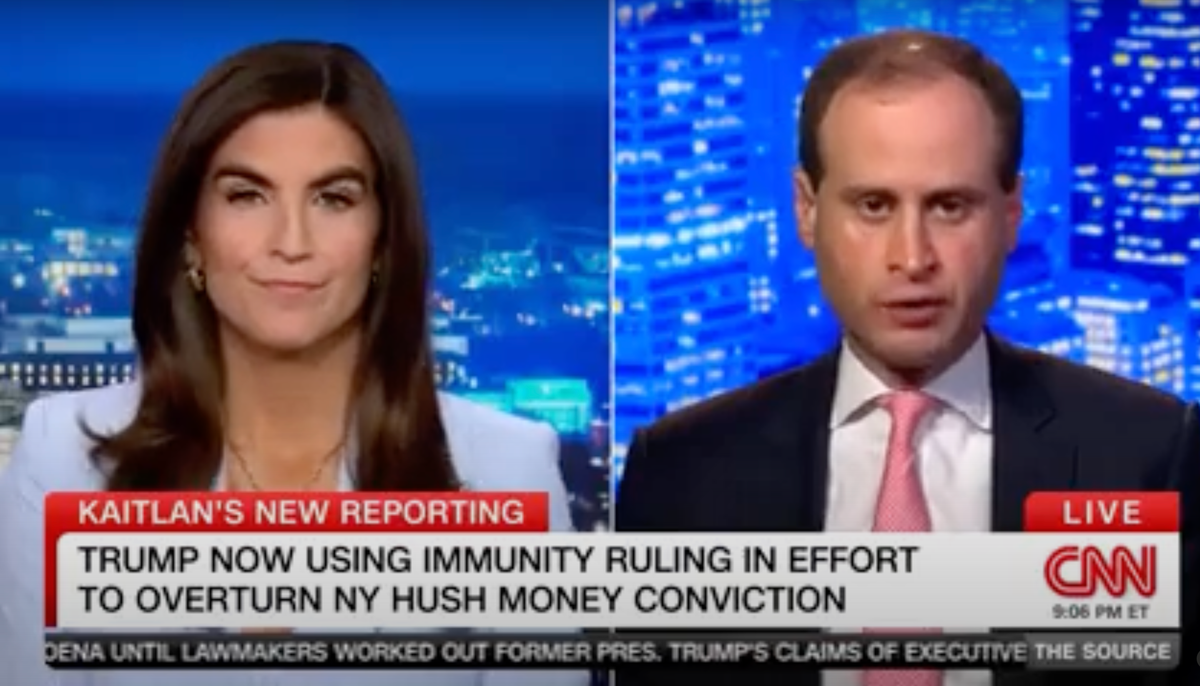 'Skeptical': CNN's Kaitlan Collins presses Trump attorney on tossing hush money case