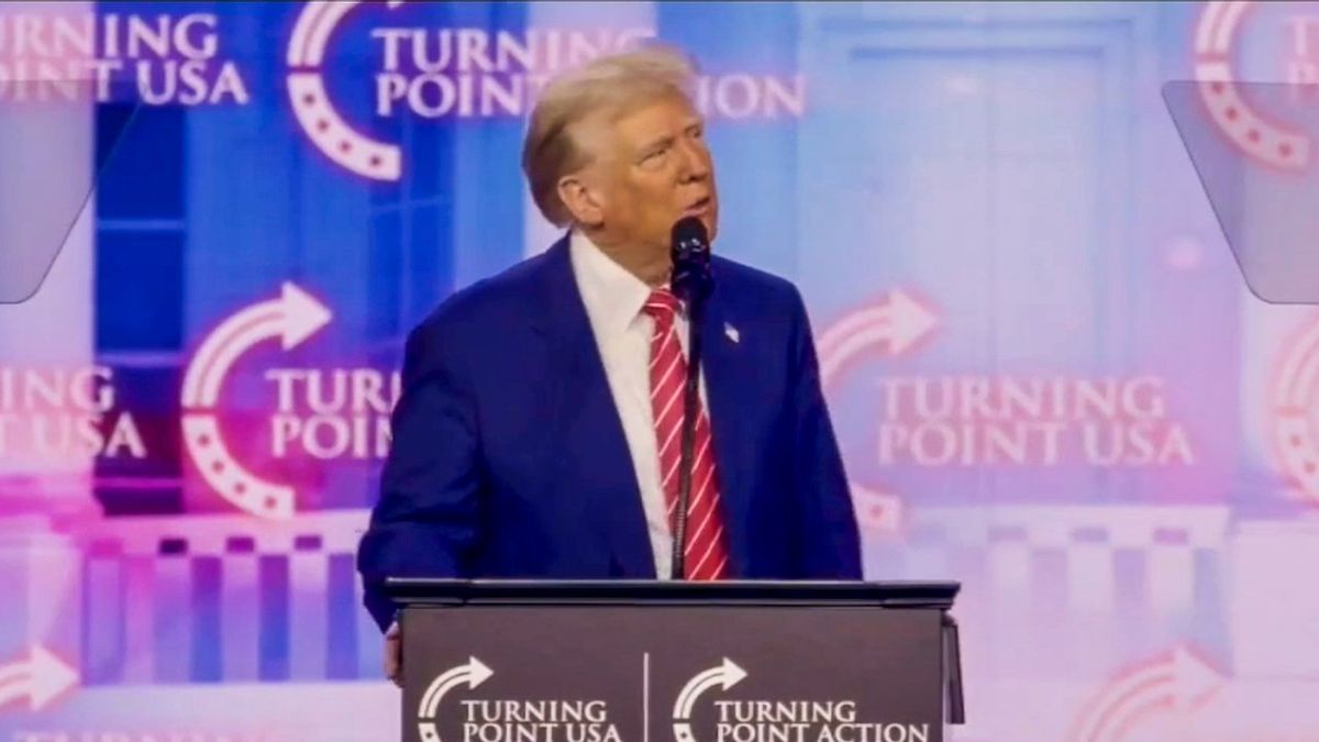 'What the hell was that?' Trump pauses speech to investigate 'strange sound' on stage