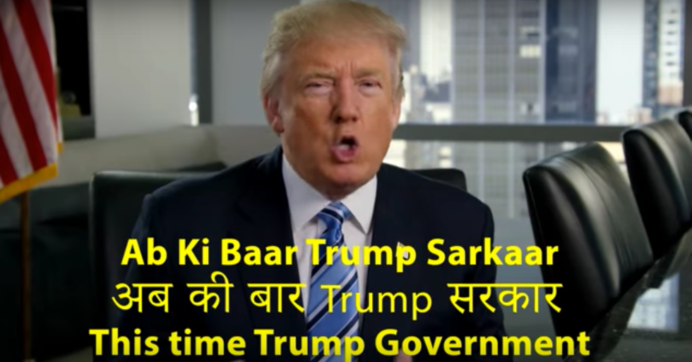 Indians are disgusted by Trump's weird Hindi ad: 'He is the living embodiment of ignorance'