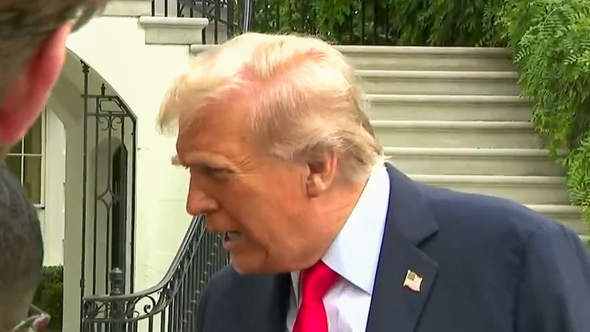 'Be quiet!' Trump rages at reporter for asking if he's 'going to war' against Chicago