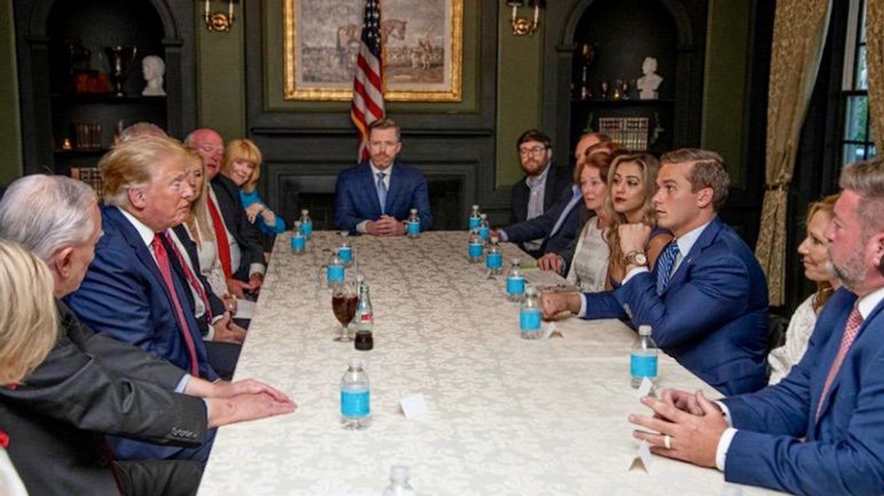 Many are questioning why Trump and Madison Cawthorn were filmed meeting ‘to create a path forward to victory’