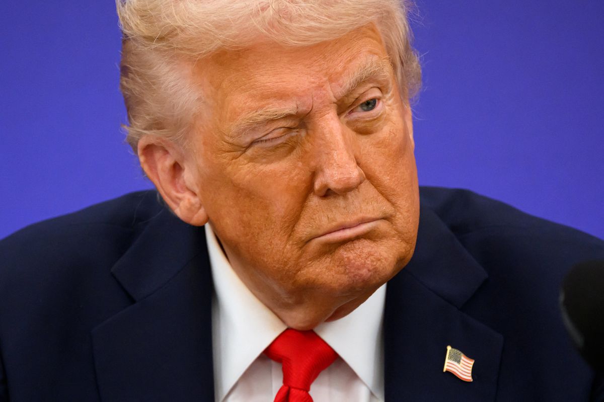 Donald Trump winks