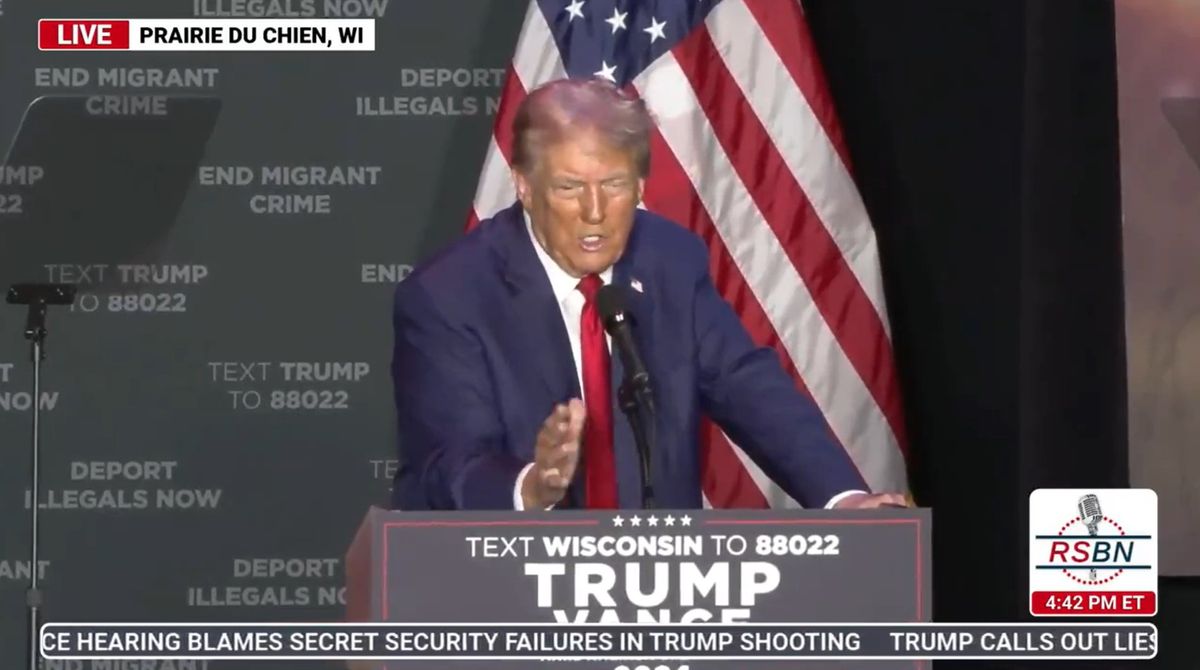'Slurring and incoherent': Trump ridiculed for multiple verbal slip-ups at Wisconsin rally