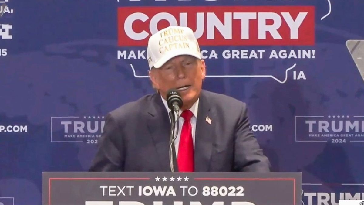 'Go home to mommy': Trump pouts as protester interrupts him for 'taking millions'
