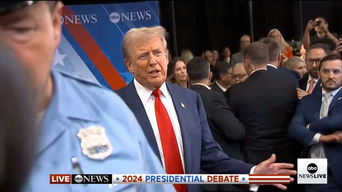 'It was my best debate ever': Trump runs to spin room after debate with Harris