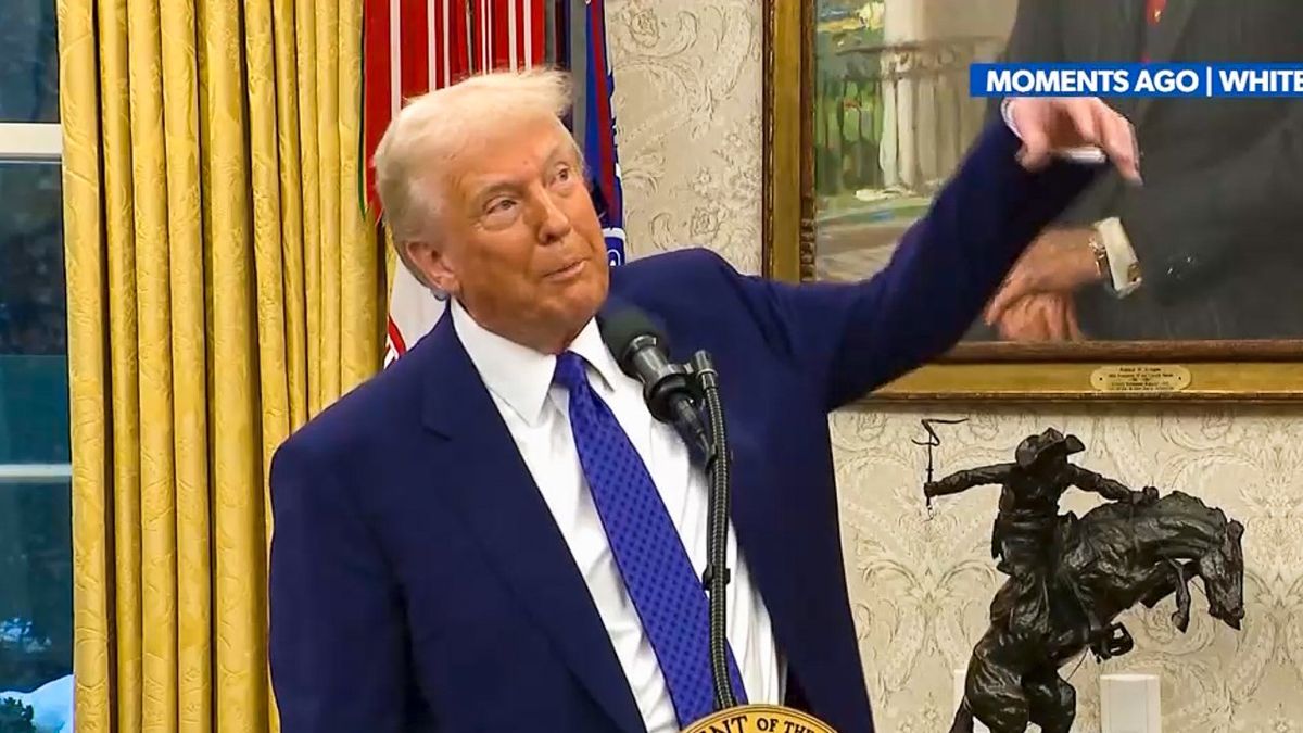 Trump rambles incoherently about 'new theory' of magnets during rant on 'fraud'