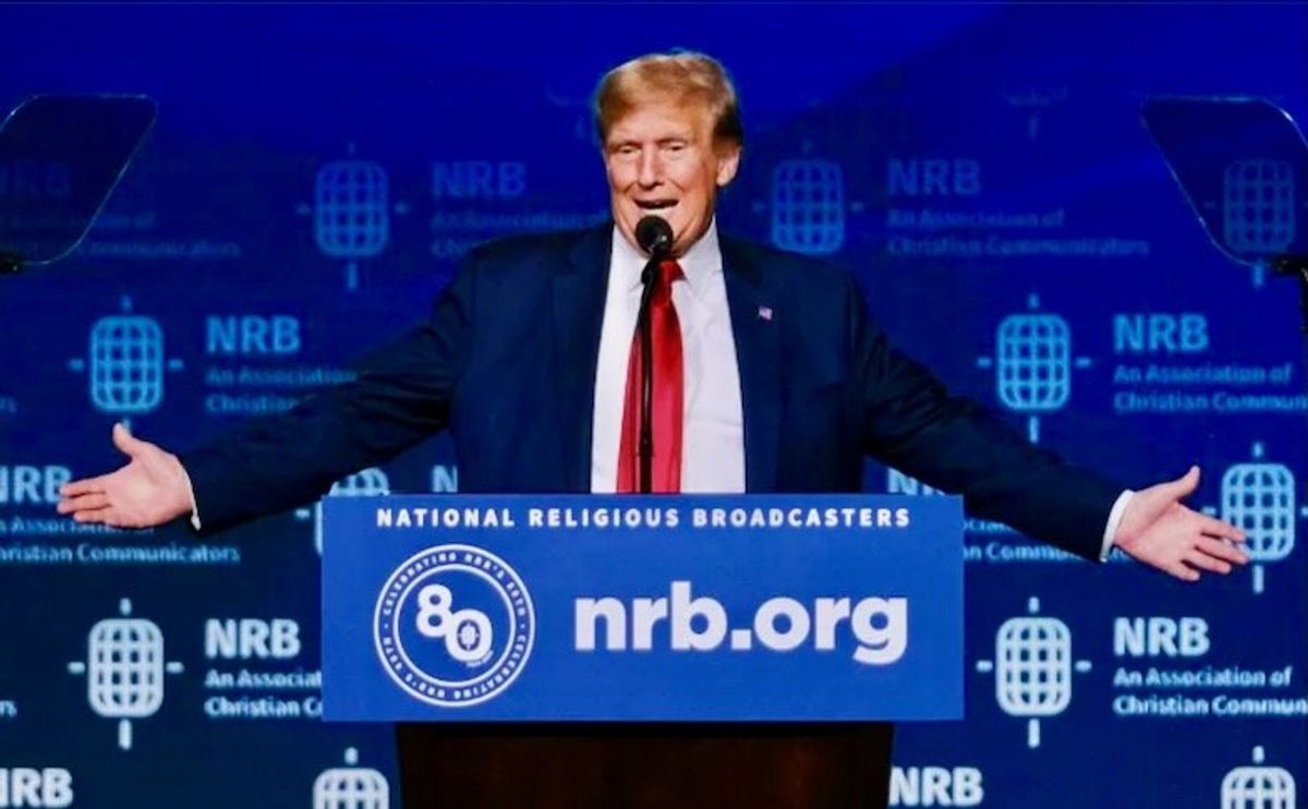 'I'm a very proud Christian': Trump courts religious right