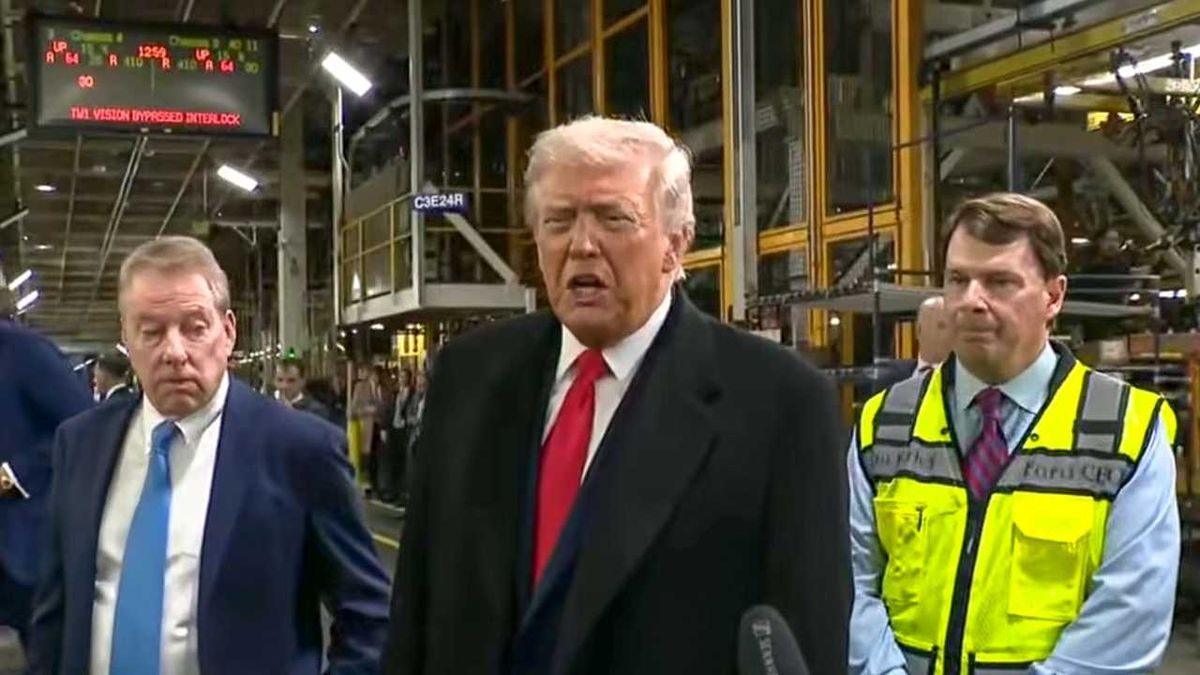 Trump caught on hot mic vowing to axe 'garbage' regulations for Ford CEO