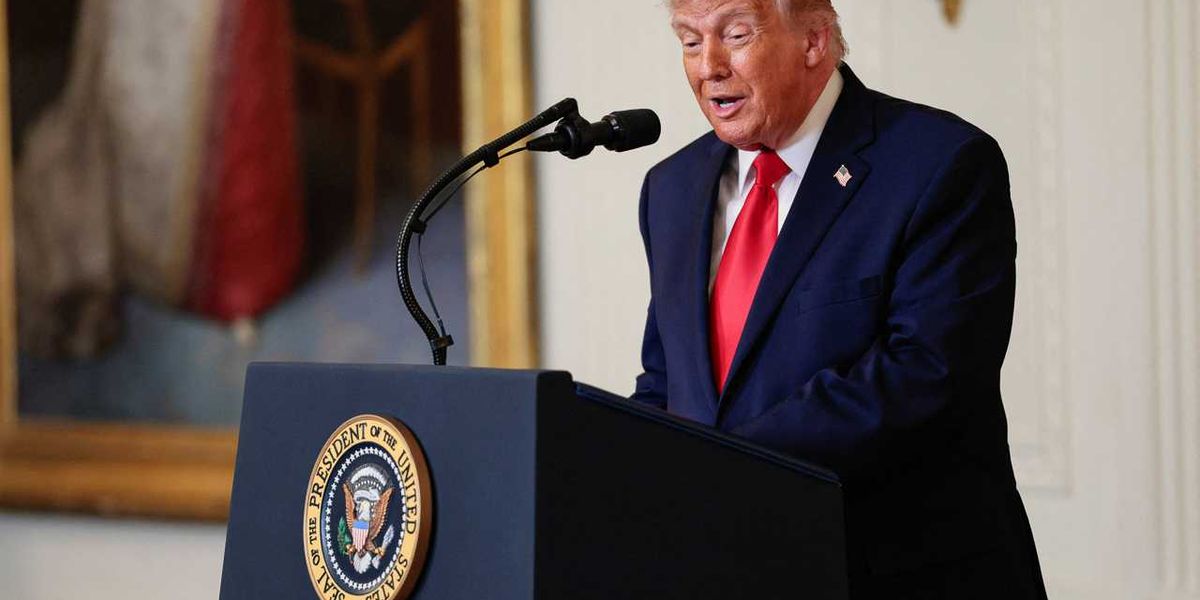 Trump complains he can't say 'beautiful' at event honoring Women's History Month