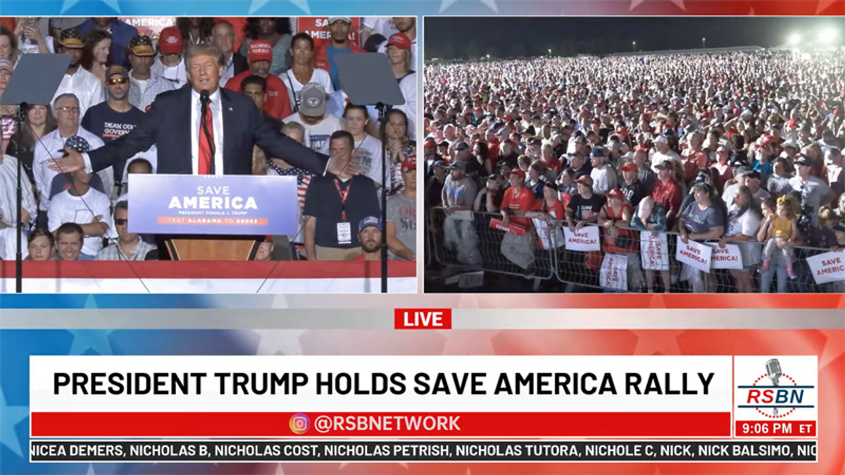 Trump jokes about Delta variant at Alabama rally feared to be superspreader event