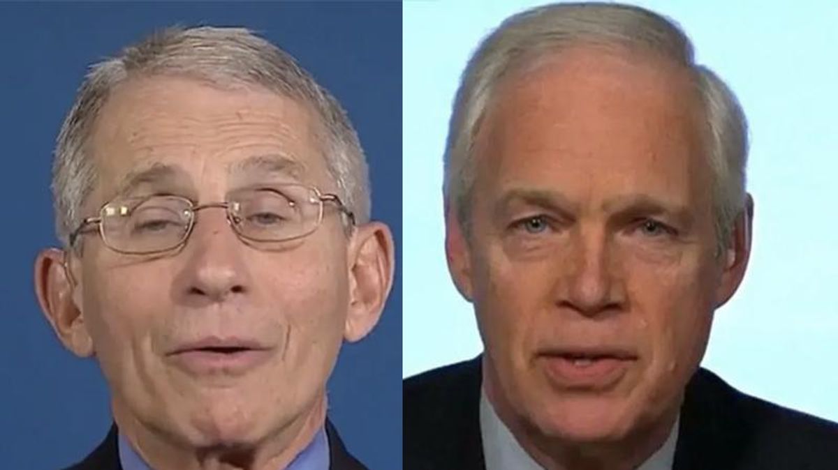 Ron Johnson brutally flattened by Anthony Fauci for claiming he 'overhyped' the Covid-19 crisis
