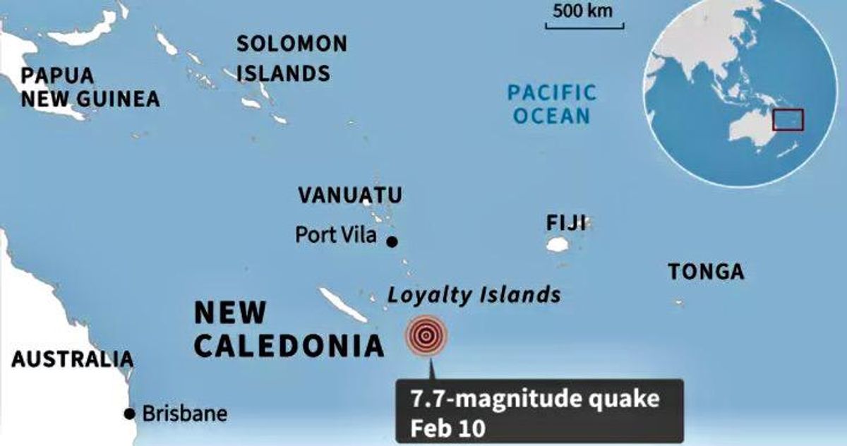 7.7-magnitude earthquake strikes in South Pacific