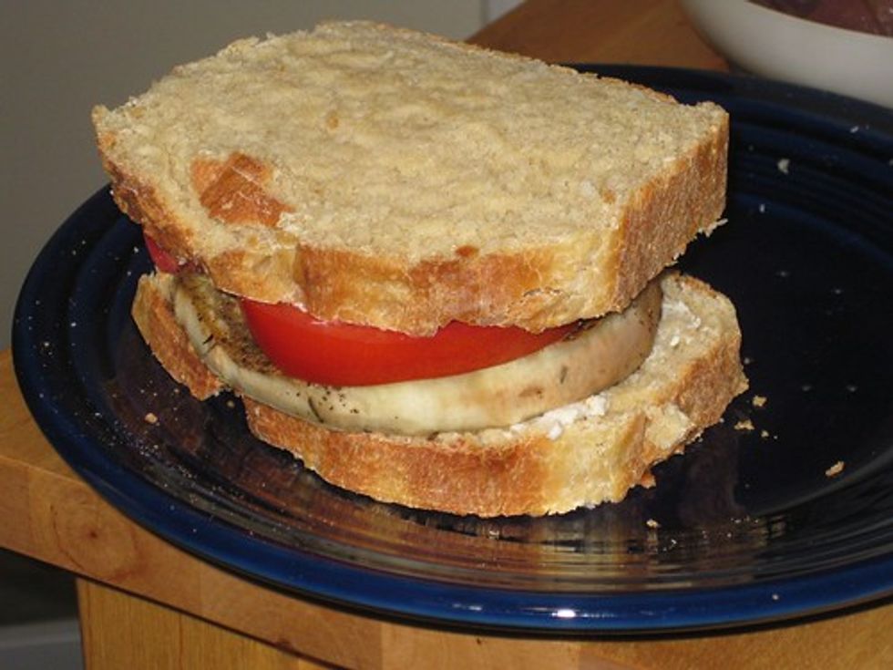Eggplant sandwich