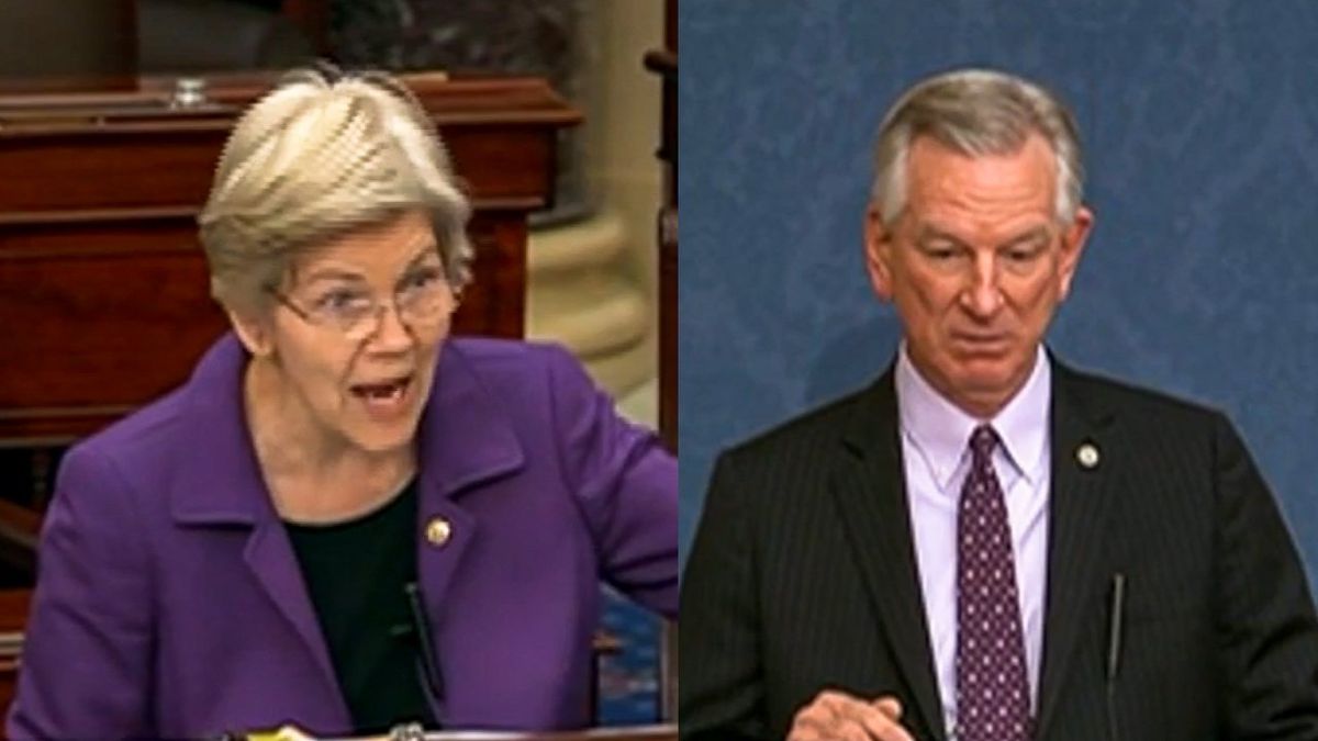 Elizabeth Warren unloads on Alabama senator blocking all top military promotions over abortion