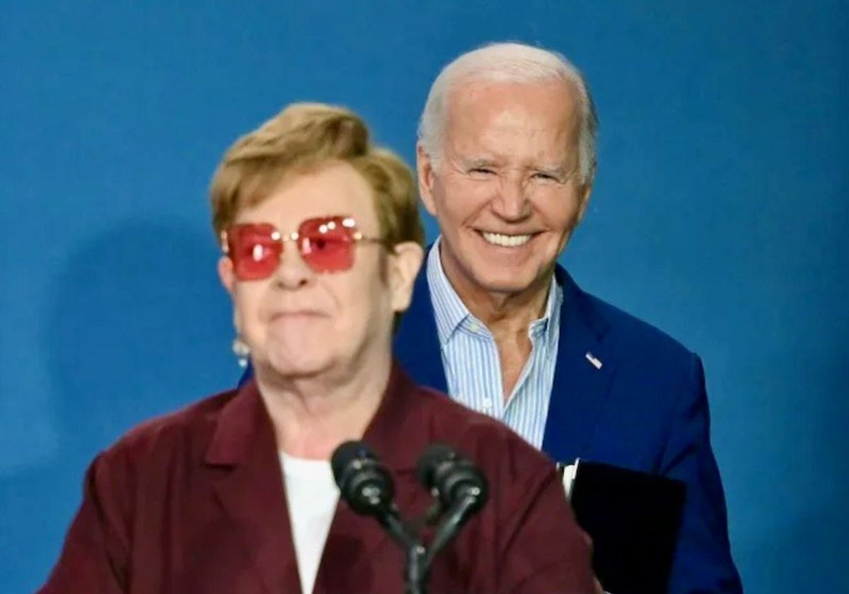 Biden takes stage with Elton John to celebrate LGBTQ milestone