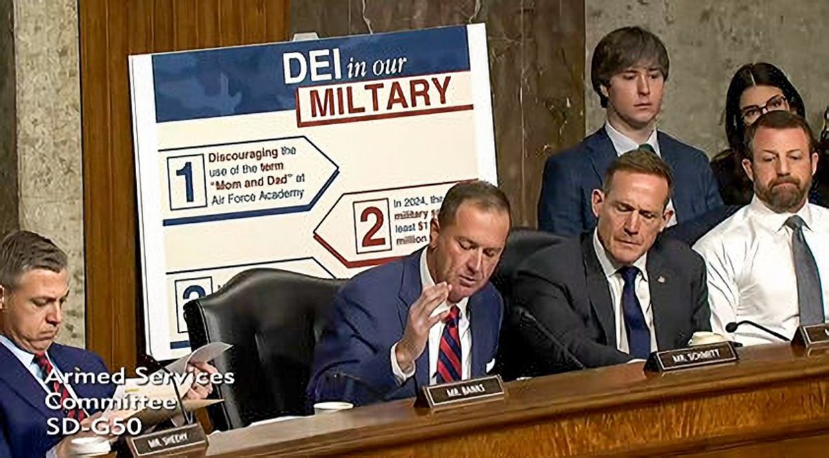 GOP senator shamed for decrying standards in Dept. of Defense while misspelling 'military'