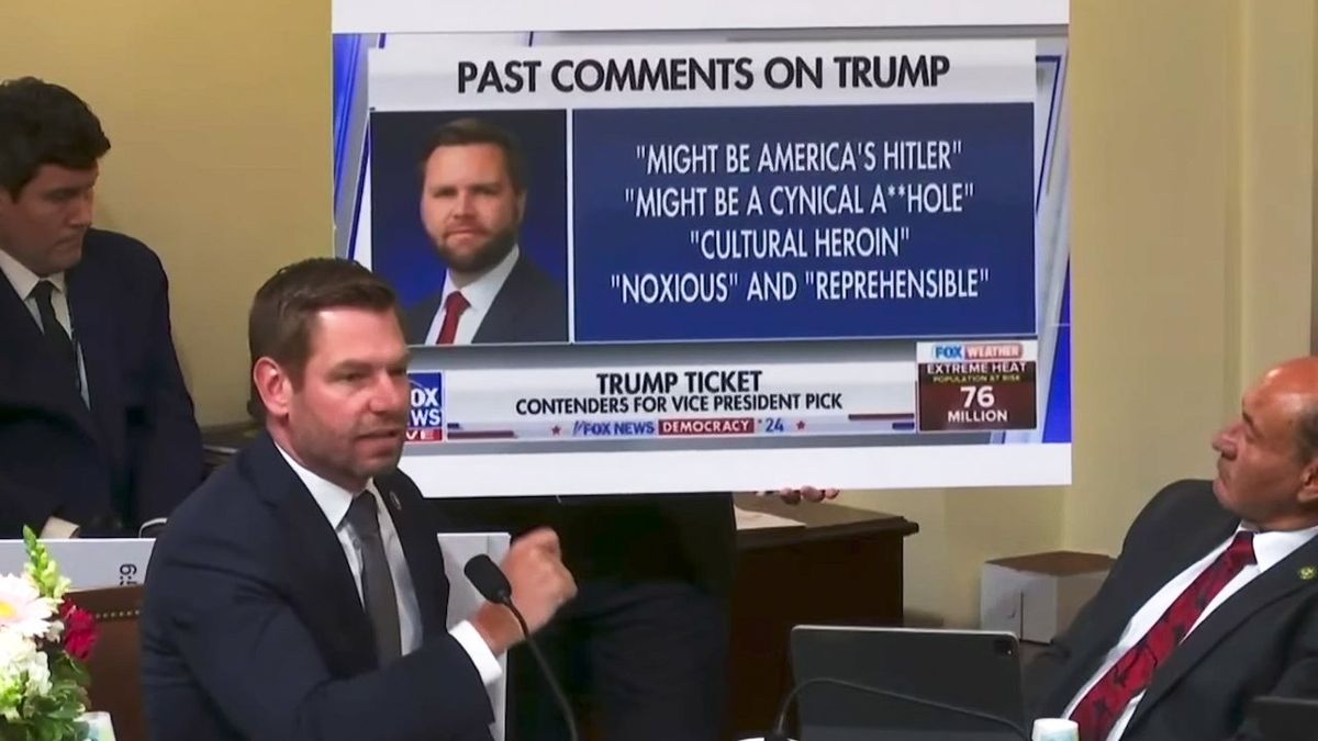 'America's Hitler': Eric Swalwell throws Vance's attack on Trump in GOP's face at hearing
