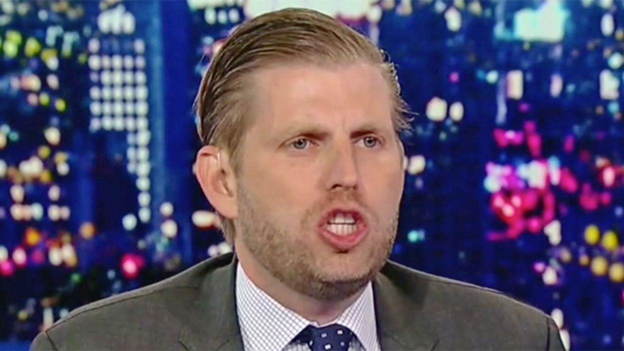 Eric Trump alleges 'all-out war on God' since father's election loss