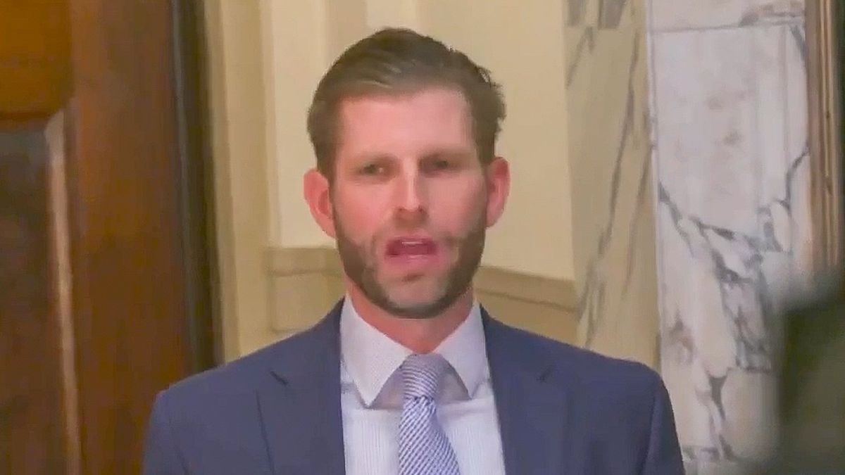 'Shut your mouth!' Newsmax guest unloads on Eric Trump for courthouse rant
