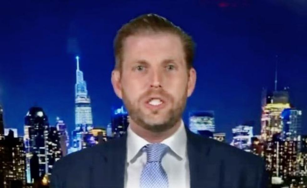 Eric Trump says his dad is better suited for war because he's BFFs with Putin