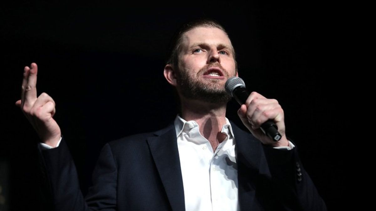 'Saddest thing ever': Eric Trump buried in mockery after his cousin endorses Kamala Harris