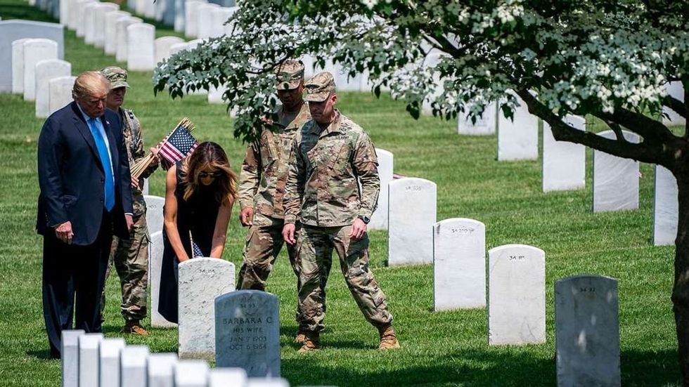 Dems demand Army produce incident report on Trump's 'egregious' Arlington altercation